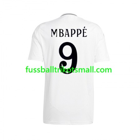 Fußballtrikots Real Madrid Kylian Mbappé 9 2024-2025 Kurzarm Heimtrikotsatz kaufen